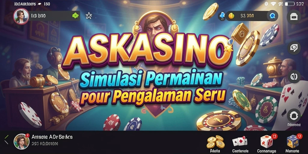 Tangkapan layar menunjukkan aksi seru dalam gameplay ASKASINO.