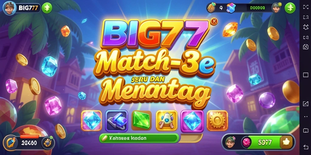 Screenshot menunjukkan gameplay menantang dengan grafik menarik dari BIG77.