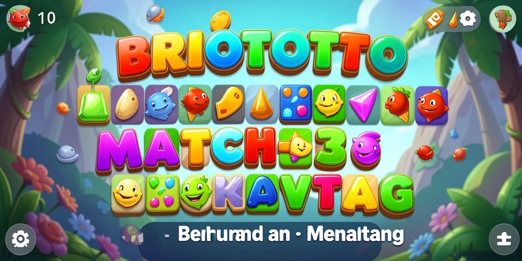 Tampilan gameplay BRIOTOTO yang seru dan penuh warna.