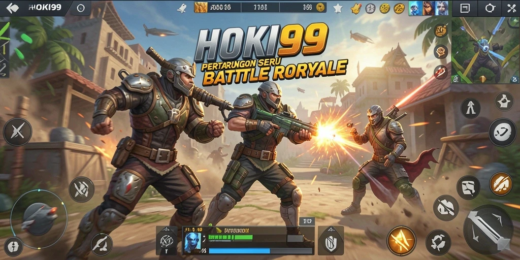 Tampilan menarik dari gameplay seru HOKI99 Battle Royale.