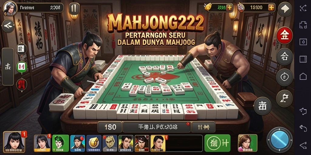 Tampilan gameplay seru dan dinamis dalam MAHJONG222.