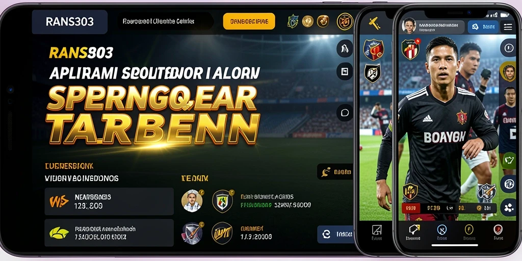 Tampilan menarik aplikasi RANS303 untuk pengalaman sportsbook.