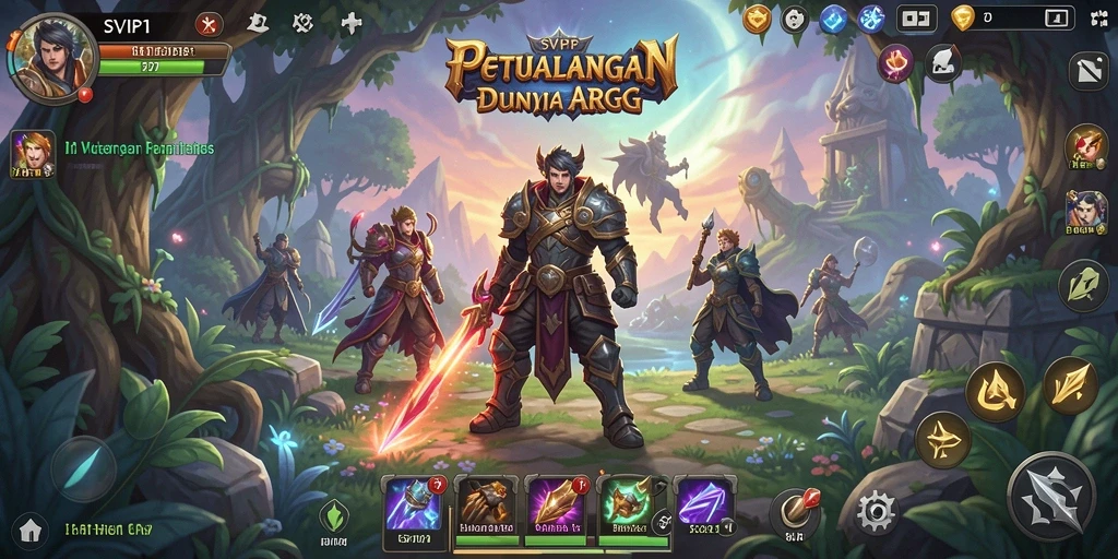 Tangkapan layar gameplay SVIP1 yang menampilkan aksi pertarungan.