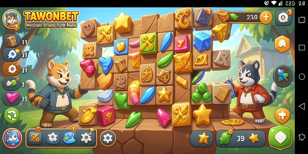 Tampilan gameplay TAWONBET yang seru dan menantang di setiap level.